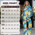 thumbnail image 7 of Yuyamidu Womens Lounge Sets 2 Piece Travel Outfits Soft Comfy Loungewear Matching Sweatsuit Tie-dye Paws Print Yoga Volleyball Workout Tracksuits Long Sleeve Sweatshirt Wide Leg Drawstring Sweatpants, 7 of 7
