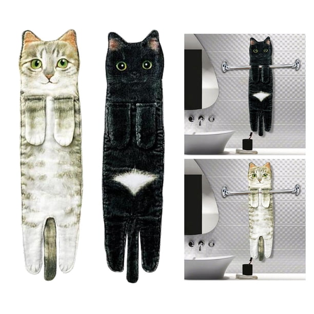 2 Uds Toallas De Mano Divertidas Multiusos Toalla De Secado Suave Absorbente Estilo F perfecl Paños