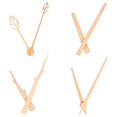 thumbnail image 1 of 4 Sets of Decorative Clock Hands Wear-resistant Clock Parts Wooden Clock Replacements, 1 of 4