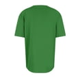 thumbnail image 5 of CIENVNSTG Womens Summer Tops Short Sleeve Crew Neck Shirts Solid Color Cute Trendy Basic Tunic Blouses Green XXXL, 5 of 7