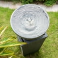 thumbnail image 6 of 35.5" Polyresin Gray Bowl Water Fountain, Outdoor Bird Feeder /Bath Fountains, Relaxing Water Feature for Garden Lawn Backyard Porch, 6 of 7