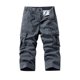 thumbnail image 1 of Multi Bolsillo Cargo Pantalones para Hombres Estiramiento Casual Cordón Clásico Pantalones Cortos de Verano con Bolsillos Múltiples, Pantalones Cortos de Cintura Elástica, 1 of 4