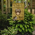 thumbnail image 2 of Caroline's Treasures BB1497GF Chocolate Brown Shih Tzu Spoiled Dog Lives Here Flag Garden Size , Small, multicolor, 2 of 3