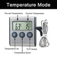 Refrigerator Freezer Thermometer Alarm, High & Low Temperature Alarms