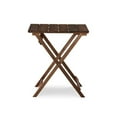 thumbnail image 4 of Linon Rey 3 Piece Acacia Wood Foldable Square Indoor Outdoor Bistro Set in Brown, 4 of 14