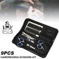 thumbnail image 4 of 10PCS Professional Hair Cutting Kit  Hairdressing Scissors Kit with Stainless Steel Thinning Scissors  Comb  Cape and Clips  Hair Cutting Shears Set for Baber  Salon and Home, 4 of 10