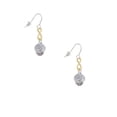 thumbnail image 2 of Delight Jewelry Silvertone Hope on White Spinners Gold Tone Infinity French Earrings, 2 of 4