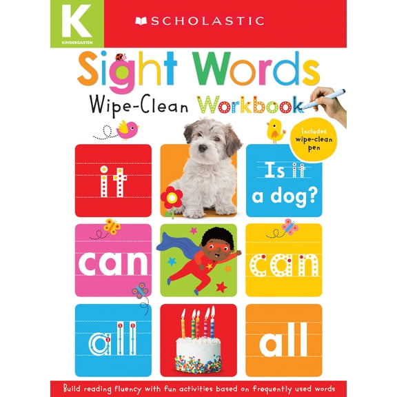 Pre-Owned Sight Words: Scholastic Early Learners (Wipe-Clean Workbook) (Board book) 1338645544 9781338645545