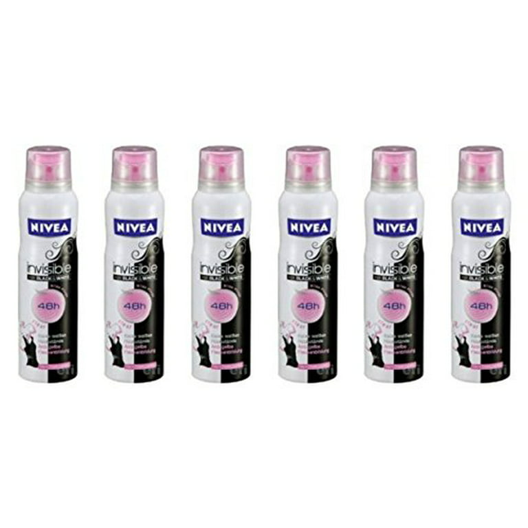 Barmhartig waar dan ook lelijk Nivea Invisible (For Black & White) A/P Spray for Women, 150 Ml - Pack 6 -  Walmart.com