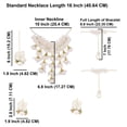 thumbnail image 5 of Efulgenz White Flower Jewelry Set Handmade Jewelry Tassel Choker Necklace Earrings Maangtikka with Faux Pearl Ring Finger Bracelet Set Indian Jewelry for Weddding Haldi Mehandi Shower for Women, 5 of 5