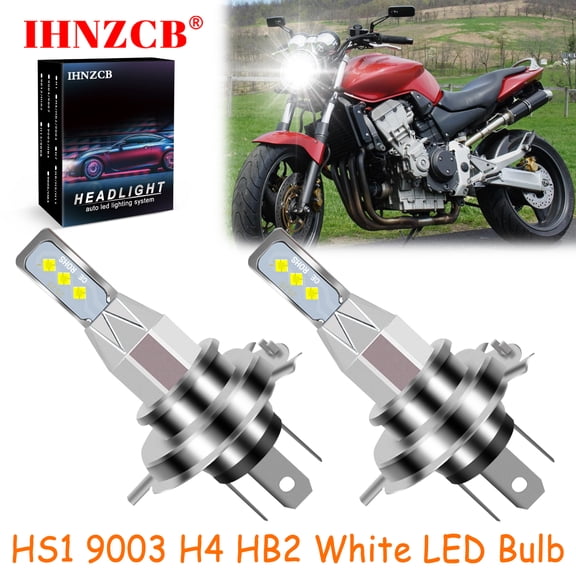 IHNZCB for Honda CB900F 919 2002-2007 2X HS1 9003 H4 HB2 LED Headlights Bulb 55W White LXB,Motorcycle Light,Y21