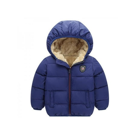 

Children Kids Winter Warm Baby Boy Girl Long Sleeve Hoodie Jacket Toddler Outerwear Down Coat Clothes 2-7T