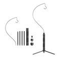 thumbnail image 1 of Light Lightweight Aluminum Alloy Light Holder Detachable Lamp Stand Outdoor Portable Easy To Build Lamp Holder with Tripod Multifunctional Lamp Camera Rack Camping Accessories, 1 of 7