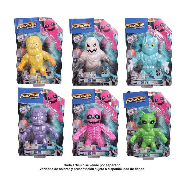 Figura Flexors Cristal Monsters 6 Pulgadas Moldeable Varios Colores 1 Pieza