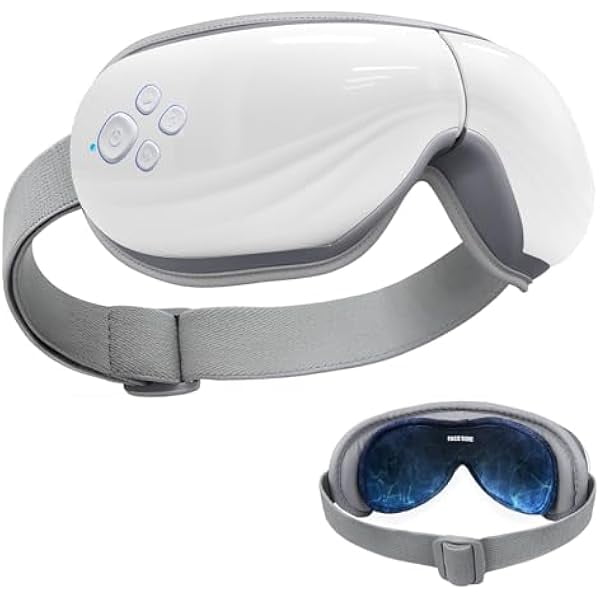 wonima11 Mynt 5 Mode Heated Eye Massager with Heat and Cooling for Dry Eyes Relief, Eye Massage with Bluetooth Capability and Voice Announcement, Mothers and Father Day Gift