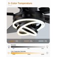 thumbnail image 4 of Ventilador de techo Curve Curio de 52" negro con motor DC y luces, 4 of 7