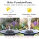 thumbnail image 2 of Fuente solar al aire libre, bomba de agua accionada solar 3.5w para jardín, estanque, piscina, al aire libre, 2 of 5