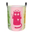 thumbnail image 1 of DouZhe Waterproof Collapsible Large Laundry Baskets, Funny Cartoon Cute Cat Prints Circular Hamper with Handles, 1 of 7