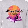 thumbnail image 4 of Inktastic Miami Beach Florida Vacation Sunset Long Sleeve Youth T-Shirt, 4 of 5