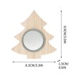 thumbnail image 3 of Matoen12 Christmas Candlestick Ornament Wooden Tree Pentagram Love Candlestick Home Desktop Decoration, 3 of 6