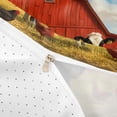 thumbnail image 4 of Erosebridal Farmhouse Rooster Cow Duvet Cover Set, Red Farmhouse Bedding Full, Reversible 3pcs 1 Duvet Cover and 2 Pillowcases (No Comforter), 4 of 6