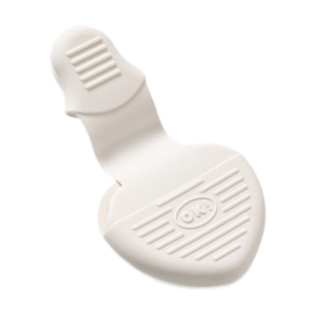 Guante de cocina de silicona, fácil de guardar, accesorio antideslizante y protector. Blanco