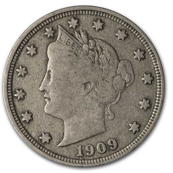1909 Liberty Head V Nickel VF