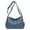 Blue, variant on TSADFHJI Tote Bags for Women with Cup Holder Women Shoulder Bag Fashionable New Pattern Retro Solid Color Large Capacity Zipper Versatile Messenger Bag One Size Black