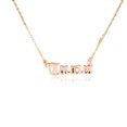 thumbnail image 4 of Minnieouse Collar de amistad con letras en inglés, colgante de cadena de joyería creativa Ins para amantes, amigos, Festival, regalos, oro rosa, Tauro 10Conjunto, 4 of 6