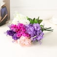 thumbnail image 5 of 1 Bundle Artificial Flowers, Fake Silk Hyacinth Flowers, UV Resistant Bulk for Wedding, Plastic Memorial Bouquet for Home Decoration, No Fade Florals, Blooms Table Centerpieces Decor, 12.99 in,Pink, 5 of 6