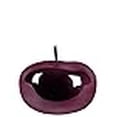 thumbnail image 3 of Urban Trends Collection 44342 Ceramic Apple Figurine with Stem, Polished Chrome & Red - Small, 3 of 3
