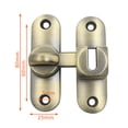 thumbnail image 6 of Barn Door Lock 90/180 Degree Flip Sliding Door Latch Punch Free Simple Installation Heavy-Duty Bar Gate Latch Safety Slide Door Lock, 6 of 8