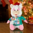 thumbnail image 4 of Christmas Animated Eye Brow Wiggling Christmas Llama, 4 of 5