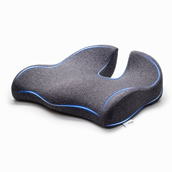 U Shape Seat Cushion for Tailbone Pain Relief – Coccyx Cushion with Memory Foam, Non-Slip Bottom – Office Chair & Car Seat Cushion for Driving, Back Pain, Long Sitting