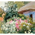thumbnail image 3 of Stanisław Kamocki 13x12 Black Modern Framed Museum Art Print Titled - Flowers in Front of the Cottage (1903- 1907), 3 of 5