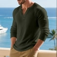 thumbnail image 6 of Fengactive Men's Henley Shirts Long Sleeve Lightweight Button T-Shirt Casual Basic Tee Top, 6 of 9