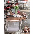 thumbnail image 6 of Outdoor Tablecloth with Umbrella Hole Zipper Funny Dog Printed Round Tablecloth 60" Waterproof Outside Table Cloth Cartoon Diving Dog Cute Patio Table Cover Tablecloths for Picnic Party, 6 of 8