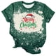 thumbnail image 2 of Fiudx Ofertas de La Semana Camiseta de Manga Corta con Cuello Redondo y Estampado Navideño a La Moda para Mujer, 2 of 4