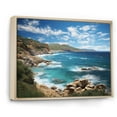 thumbnail image 2 of Designart "Coastal Beauty Australia painting II" Coastal Floater Framed Canvas Art Print, 2 of 7