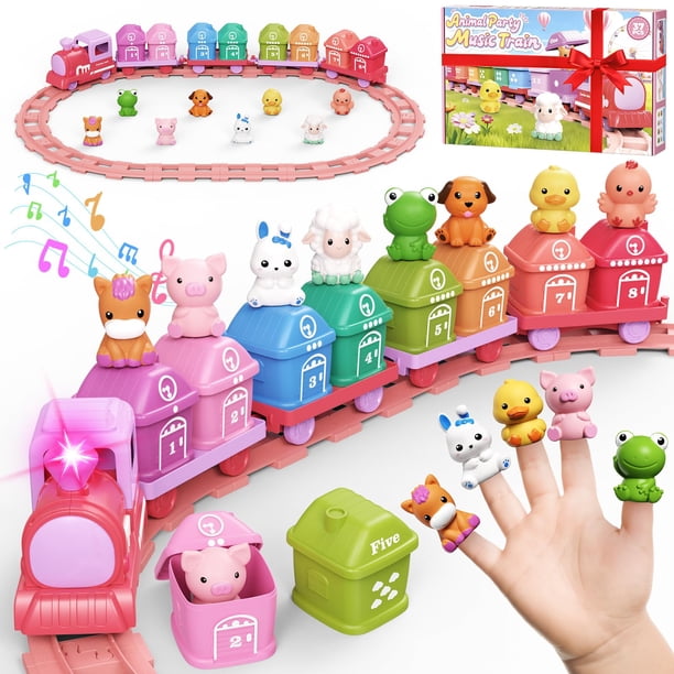 Juguete Didáctico Tren Eléctrico Granja Cmiolacuna para Niñas de 1 a 4 Años
