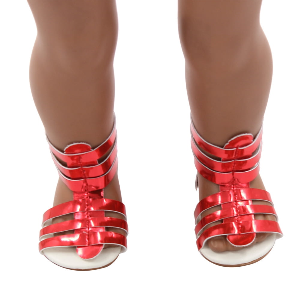 red doll shoes