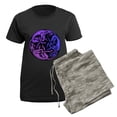 thumbnail image 5 of CafePress - Celtic Chasing Hounds Women's Dark Pajamas - Women's Short Sleeve Print T-Shirt and Pants Dark Cotton Pajama Set, 5 of 7