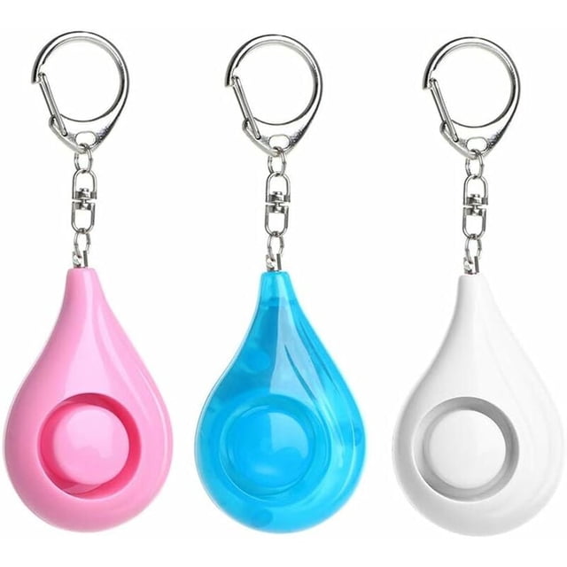 Alarmas personales para mujeres Alarma de seguridad de emergencia de 125 DB para niños, mujeres y ancianos - 3 piezas