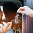 thumbnail image 3 of EeaseCA 1pc Stylish Diamond Keychain Craft Zebra Ornament Keyring Bag Ornament, 3 of 7