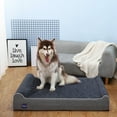 thumbnail image 3 of Laifug Extra Large Dog Bed with Orthopedic Memory Foam, Dog Pillow, Waterproof Liner & Washable Cover (Black，XL), 3 of 9
