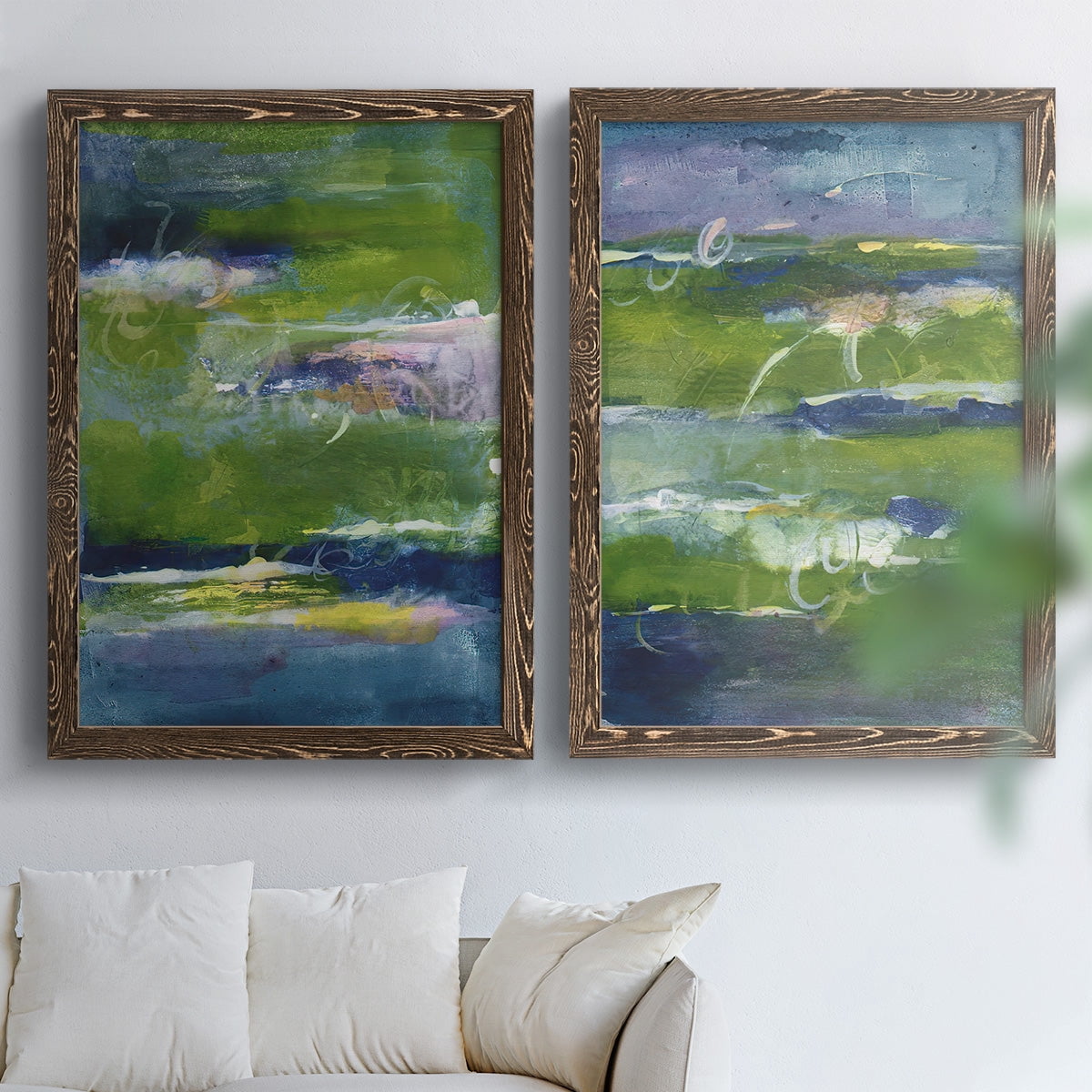 Bales of Color I - Premium Framed Canvas 2 Piece Set - Ready to Hang