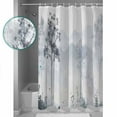 thumbnail image 3 of 72x78 Inch Shower Curtain Foggy Forest Gray Bathroom Decor Waterproof Fabric Bathtub Bath Curtains Decorative Vintage Mountain Grey Tree Extra Long Shower Curtain Set with Hooks, 3 of 6