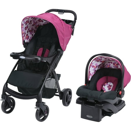 Graco Verb Click Connect Travel System, with SnugRide Click Connect 30 Infant Car Seat, Caris 