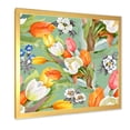 thumbnail image 2 of Designart 'Blooming Orange and White Tulips II' Traditional Framed Art Print, 2 of 4