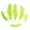 Lime, variant on Zucker Feather Products Loose Goose Satinettes Dyed Feathers - 4.5-6" - Black
